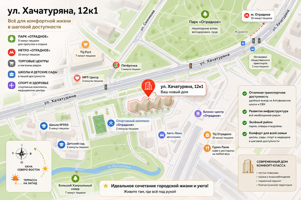 Продам двухкомнатную (2-комн.) квартиру, Хачатуряна ул, 12к1, Москва г