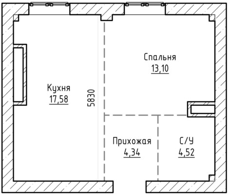 Продам однокомнатную (1-комн.) квартиру, Байсултанова ул, 28, Нальчик г
