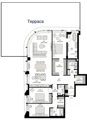 Продам многокомнатную квартиру, Братьев Фонченко ул, 1к2, Москва г