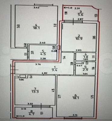 Продам двухкомнатную (2-комн.) квартиру, Портовая ул, 5к2, Пионерский г