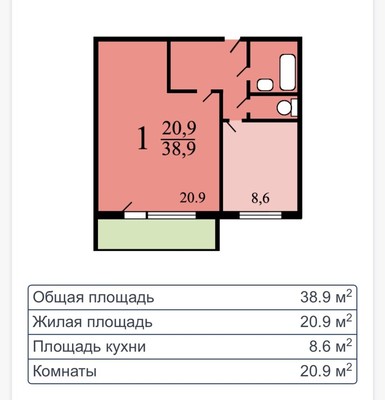 Продам однокомнатную (1-комн.) квартиру, Сторожевая ул, 24бк2, Москва г