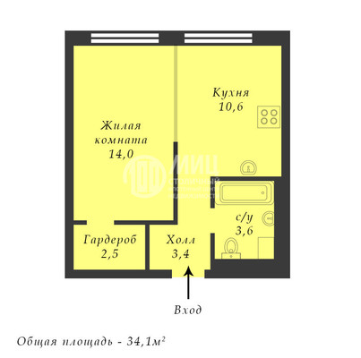 Продам однокомнатную (1-комн.) квартиру, Стройкомбината проезд, 1, Москва г