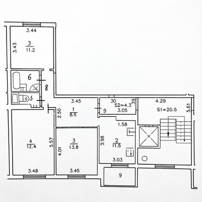 Продам трехкомнатную (3-комн.) квартиру, Подольская ул, 3б, Северово д