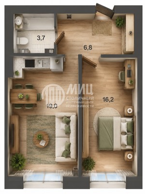 Продам двухкомнатную (2-комн.) квартиру, Жуков проезд, 21кБ, Москва г