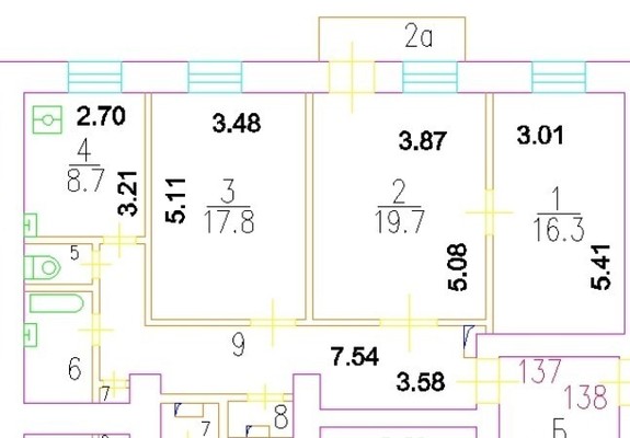 Продам трехкомнатную (3-комн.) квартиру, Озерковская наб, 48-50, Москва г
