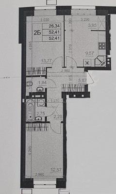 Продам двухкомнатную (2-комн.) квартиру, Мира ул, 62к1, Казань г