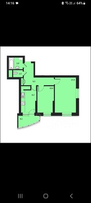 Продам двухкомнатную (2-комн.) квартиру, Антонова ул, 5В, Пенза г