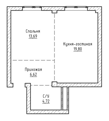 Продам однокомнатную (1-комн.) квартиру, Байсултанова ул, 28, Нальчик г