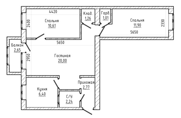 Продам трехкомнатную (3-комн.) квартиру, Т.Идарова ул, 207, Нальчик г