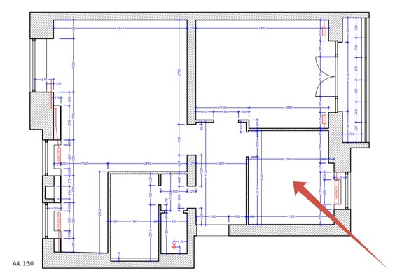 Продам комнату в 3-комн. квартире, Бакунинская ул, 4-6, Москва г