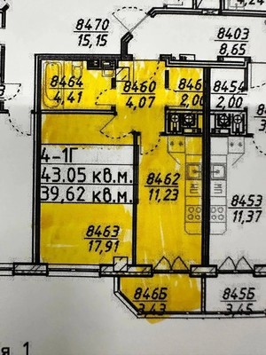 Продам однокомнатную (1-комн.) квартиру, Космонавта Леонова ул, 47, Калининград г