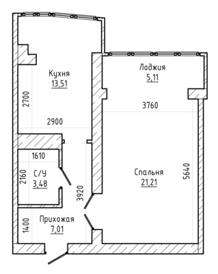 Продам однокомнатную (1-комн.) квартиру, Байсултанова ул, 35кв, Нальчик г