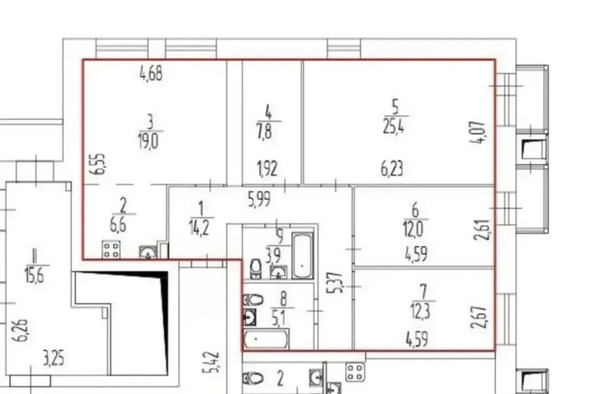 Сдам трехкомнатную (3-комн.) квартиру, Решетникова ул, 19, Пермь г