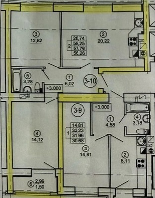 Продам двухкомнатную (2-комн.) квартиру, Генерала Толстикова ул, 2Б, Калининград г