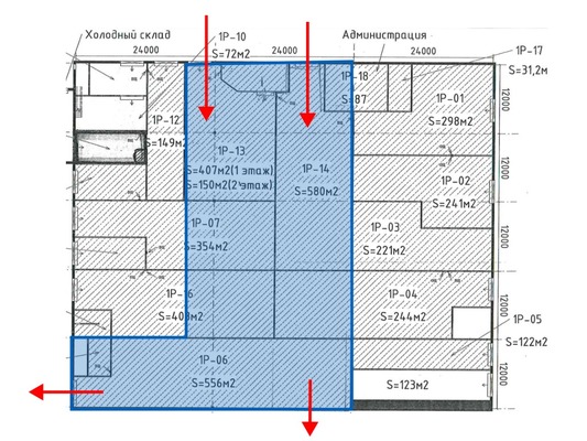 Сдам склад 1 500 м2, Екатерининский пр-кт, 3б, Санкт-Петербург г