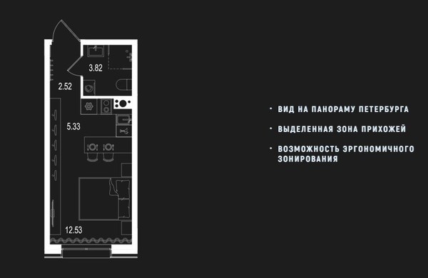 Продам однокомнатную (1-комн.) квартиру (долевое), Перевозная ул, 1, Санкт-Петербург г