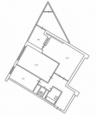 Продам двухкомнатную (2-комн.) квартиру, Никулинская ул, 6к3, Москва г