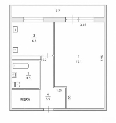 Продам однокомнатную (1-комн.) квартиру, Сафиуллина ул, 6к2, Казань г