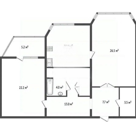 Продам двухкомнатную (2-комн.) квартиру, Московская ул, 13к2, Пенино д
