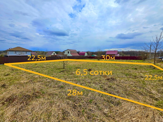 Продам участок 6,5 соток, Фермерское хоз., КП Караськина Охота тер, Тверитино д, 0 км от города