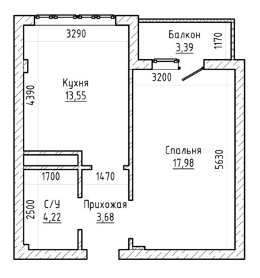 Продам однокомнатную (1-комн.) квартиру, Ашурова ул, 1, Нальчик г