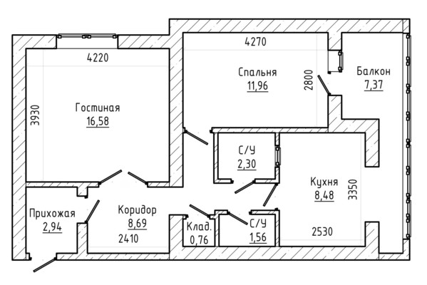 Продам двухкомнатную (2-комн.) квартиру, Киримова ул, 138кА, Нальчик г