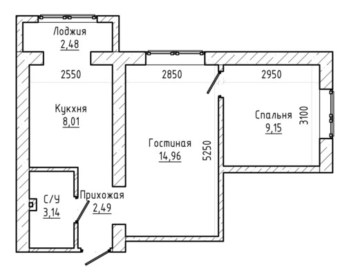 Продам двухкомнатную (2-комн.) квартиру, Ленина ул, 60, Шалушка с