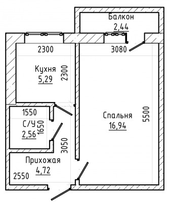 Продам однокомнатную (1-комн.) квартиру, Ингушская ул, 1а, Нальчик г