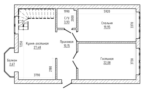 Продам многокомнатную квартиру, им. Сижажева М.В. ул, 20, Чегем г