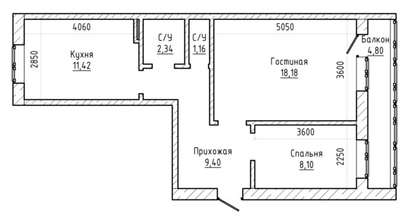 Продам двухкомнатную (2-комн.) квартиру, Кабардинская ул, 200, Нальчик г
