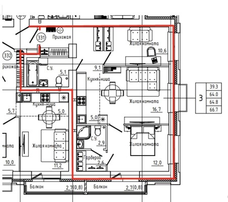 Продам трехкомнатную (3-комн.) , Дзержинского ул, 31кБ, Пермь г