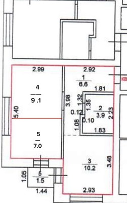 Продам двухкомнатную (2-комн.) квартиру, Московская ул, 158/2, Краснодар г