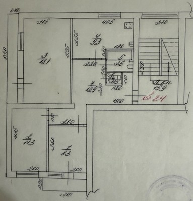 Продам трехкомнатную (3-комн.) квартиру, Космическая ул, 39/2, Яблоновский пгт