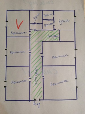 Продам комнату в 5-комн. квартире, Первостроителей (поселок Врангель мкр.) ул, 7, Находка г