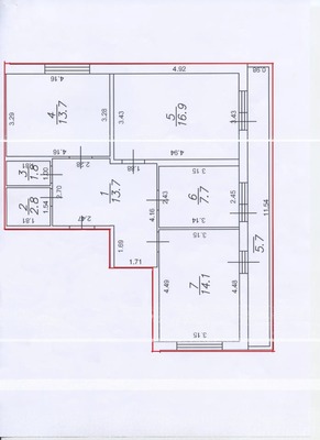 Продам трехкомнатную (3-комн.) квартиру, Охтинская аллея, 12, Мурино п