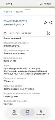 Продам участок 7,5 соток, Фермерское хоз., Юг снт, Сочи г, 0 км от города