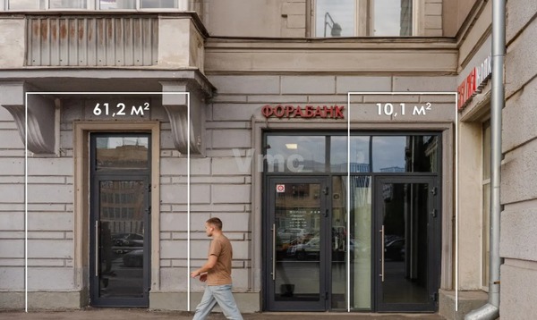 Сдам коммерческое помещение 64,1 м2, Ленинградский пр-кт, 62, Москва г