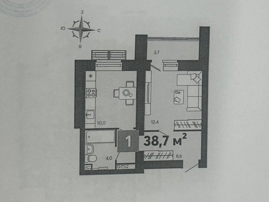 Продам однокомнатную (1-комн.) квартиру (долевое), Шмидта ул, Пенза г