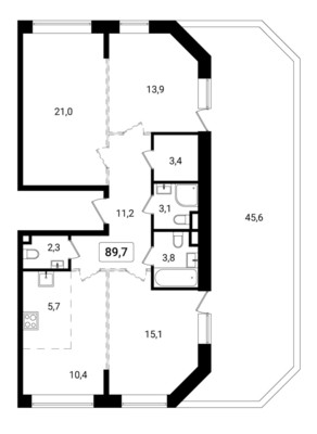 Продам трехкомнатную (3-комн.) квартиру, Лихачёва пр-кт, 16к1, Москва г