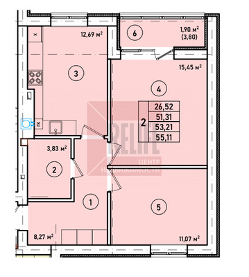 Продам двухкомнатную (2-комн.) квартиру (долевое), Краковский б-р, Гурьевск г