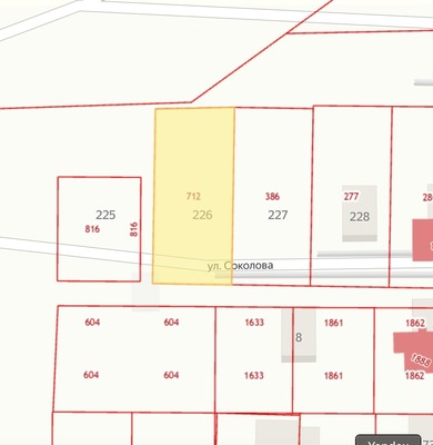 Продам участок 8 соток, Фермерское хоз., Соколова (СПК Дзержинец снт) ул, Мирное с, 0 км от города