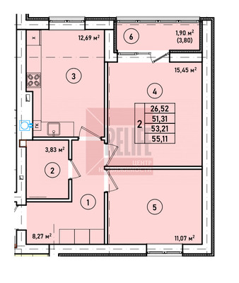 Продам двухкомнатную (2-комн.) квартиру (долевое), Краковский б-р, Гурьевск г