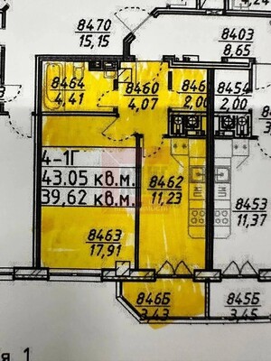 Продам однокомнатную (1-комн.) квартиру, Космонавта Леонова ул, 47, Калининград г