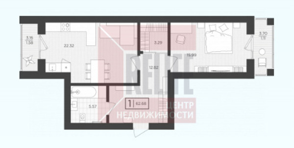Продам однокомнатную (1-комн.) , Октябрьская ул, 12, Пионерский г