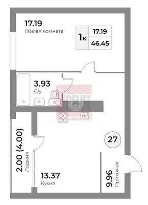 Продам однокомнатную (1-комн.) квартиру (долевое), Портовая ул, Калининград г