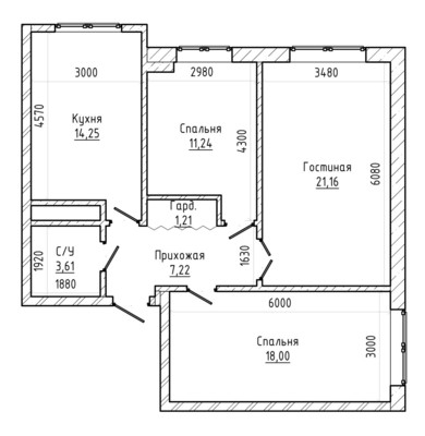 Продам трехкомнатную (3-комн.) квартиру, Тлостанова ул, 32, Нальчик г