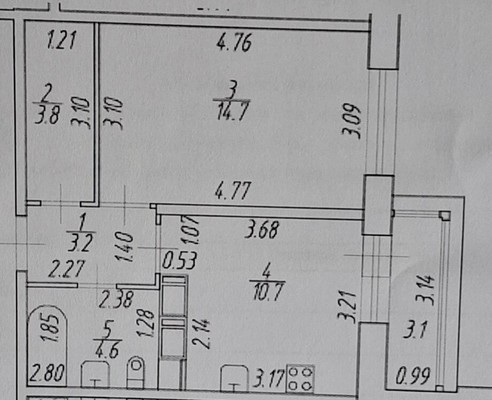 Продам однокомнатную (1-комн.) квартиру, Ручьевский пр-кт, 1/24, Мурино п