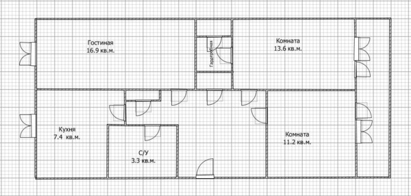 Продам трехкомнатную (3-комн.) квартиру, Пилотов пер, 12, Брянск г