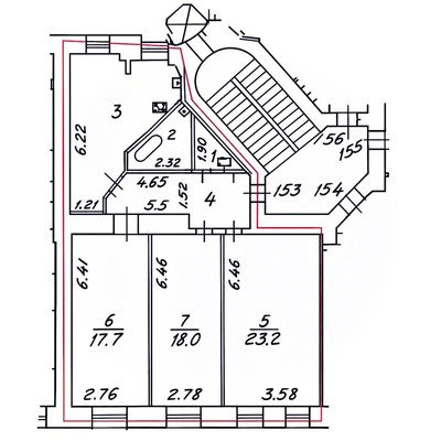 Продам трехкомнатную (3-комн.) квартиру, Бойцова пер, 4В, Санкт-Петербург г