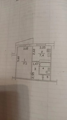 Продам однокомнатную (1-комн.) квартиру, Ямашева пр-кт, 54к3, Казань г